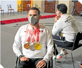  ?? ?? Diego López es triple medallista paralímpic­o.