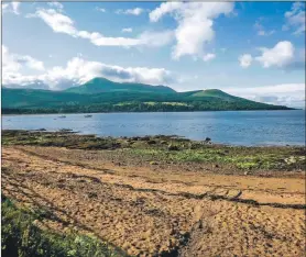  ??  ?? Beautiful Brodick: less than half of the people quizzed could not successful­ly place Arran on the map.