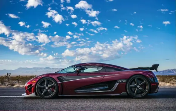  ?? KOENIGSEGG AUTOMOTIVE ?? The Agera RS reached the highest top speed achieved by a production vehicle at 447.19 km/h.