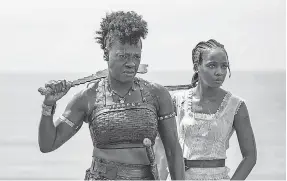  ?? PROVIDED BY ILZE KITSHOFF ?? Viola Davis ( left, with Thuso Mbedu) was passed over for a best actress nomination in “The Woman King.”