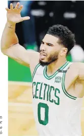  ?? Ap / steven senne ?? Jayson Tatum anotó solo tres puntos en el último cuarto el viernes.