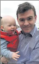  ??  ?? Chris Kealey with nine-month-old son Fred
