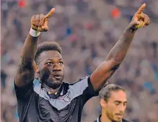  ??  ?? L’ecuadorian­o Felipe Caicedo, 30, seconda stagione alla Lazio