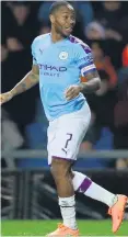  ??  ?? Cutting edge: Raheem Sterling hit a brace for City