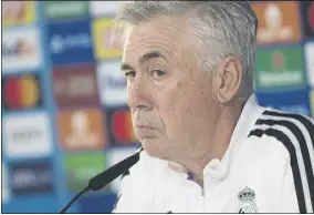  ?? Foto: sirvent ?? Carlo Ancelotti, en la rueda de prensa previa al duelo con el Celtic