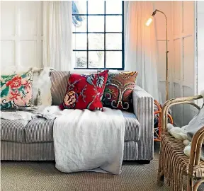  ??  ?? Scatter cushions can switch up the look of any room.