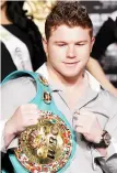  ??  ?? Saul ‘Canelo’ Alvarez