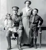  ?? NELSON PROVINCIAL MUSEUM ?? Balck, pictured with his wife Eva Louisa, daughter Rona Marjorie Murcott (b.1911) and son Lawrence Charles Balck (b.1906).