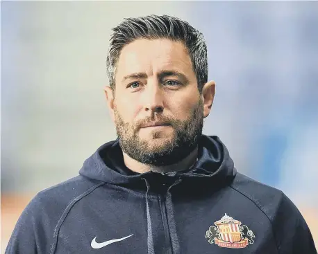  ?? ?? Sunderland head coach Lee Johnson.