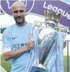  ??  ?? Pep Guardiola signed a new deal to stay at City last month