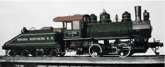  ?? AIRS collection ?? Named Oliver by the Indiana Northern Railroad, No. 4 is seen in virtually as-built condition in this colorized photograph. AIRS plans to return the locomotive to this state.