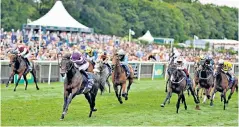  ??  ?? Rich pickings: Ten Sovereigns storms clear of the field in the Darley July Cup