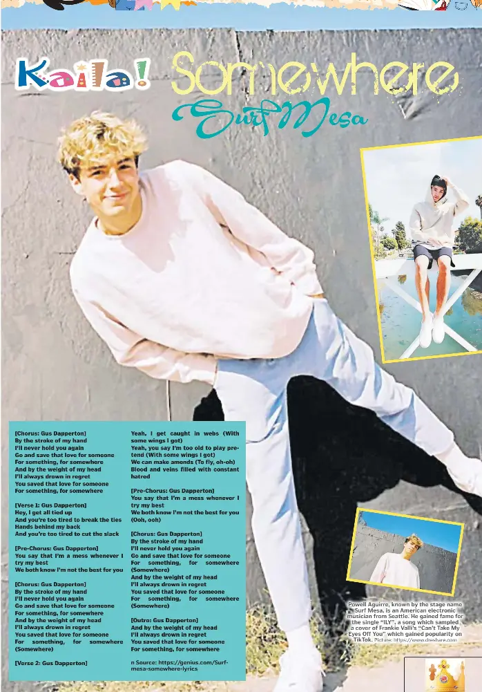 Lyrics Surf Mesa Somewhere Pressreader