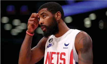  ?? Photograph: Elsa/Getty Images ?? Kyrie Irving scored a game-high 35 points on Saturday night but his Nets slumped to 1-5 overall after a 125-116 loss to the Pacers.