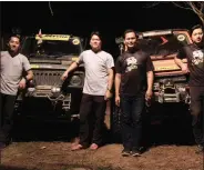  ?? IANS ?? Members of Manubhum Off-Roaders Club of Arunachal.