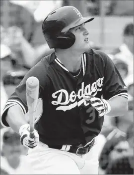  ?? Chris Carlson
Associated Press ?? JOC PEDERSON, who showed the Dodgers in spring training he is up to the challenge of playing in the majors, says he isn’t overburden­ed by expectatio­ns.