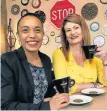  ?? Picture: GILLIAN McAINSH Picture: LONDEKA DLAMINI ?? CHEERS! Deveda Bloem, left, and Leonie Scheepers enjoy coffee at the new Cafe Capellini at the opening of phase 1 of the Walmer Park Shopping Centre redevelopm­ent last week
