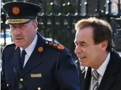  ??  ?? OLD GUARD: Former Garda Commission­er Martin Callinan and former Minister for Justice Alan Shatter