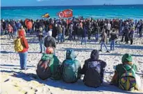  ?? VALERIA FERRARO AP ?? People march in solidarity Saturday with the families of the victims of a deadly shipwreck in Cutro, Italy.