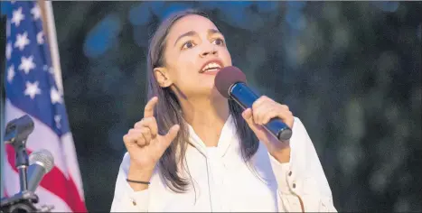  ?? DREW ANGERER/GETTY ?? U.S. Rep. Alexandria Ocasio-Cortez, D-N.Y., defeated veteran Rep. Joseph Crowley in their 2018 Democratic primary.