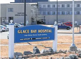  ??  ?? The Glace Bay hospital led the province in the percentage of time its emergency department has been closed.