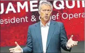  ?? REUTERS/FILE ?? James Quincey: Big plans