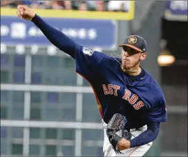  ?? GEORGE BRIDGES / ASSOCIATED PRESS ?? Joe Musgrove, 24, finished the spring 3-0 with a 2.08 ERA in seven starts and enters the season as Houston’s fourth starter.