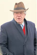  ??  ?? Veteran trainer Sir Michael Stoute.