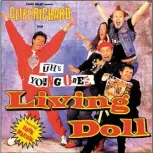  ??  ?? ‘Living Doll’ returned to the top of the charts in 1986, as Cliff teamed with the cast of The Young Ones for Comic Relief.