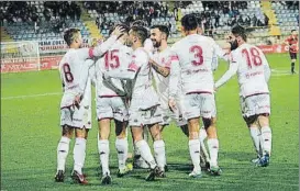  ?? FOTO: CYL ?? La Cultural Leonesa celebra uno de sus goles del fin de semana