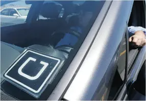  ??  ?? Most lease agreements state the vehicle cannot be used as a ridefor-hire. A dealer told Lorraine Sommerfeld about a lessee who brought his car in for servicing with an Uber sign in his window.