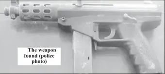  ?? (police
photo) ?? The weapon found