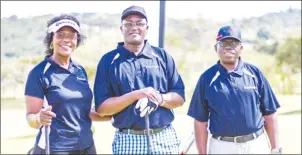  ??  ?? MOBILE MONEY . . . Some of the players who took part in the recent EcoCash Golf Day at Borrowdale Brooke
