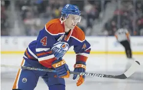  ?? CODIE MCLACHLAN ?? Kris Russell is puck-moving defenceman who shoots left. Critics say the former St. Louis Blues player isn’t good enough compensati­on for forward Nail Yakupov, who wanted out of Edmonton.