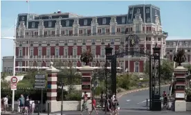  ?? ?? The Hotel du Palais in Biarritz, south-western France. Photograph: Iroz Gaizka/AFP/Getty Images