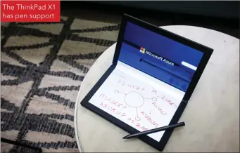  ??  ?? The ThinkPad X1 has pen support