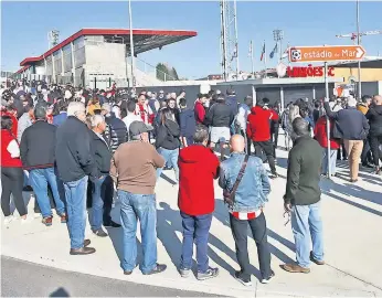  ?? ?? Com a equipa mal classifica­da, o Leixões apostara na entrada livre dos adeptos