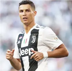  ??  ?? Cristiano Ronaldo looks on during the Italian Serie A match against Bologna at the Allianz Stadium in Turin in this Oct 3 file photo. — AFP photo