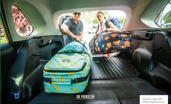  ?? ?? Travel in style with OGIO’S Alpha covers