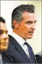  ?? Kent Nishimura Los Angeles Times ?? GAVIN NEWSOM may have two Senate seats to f ill if Feinstein retires.