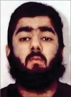  ?? ?? LINKED: London Bridge terrorist Usman Khan, left, was a student of hate preacher Anjem Choudary, right. There have been calls for the radical cleric to be sent back to prison