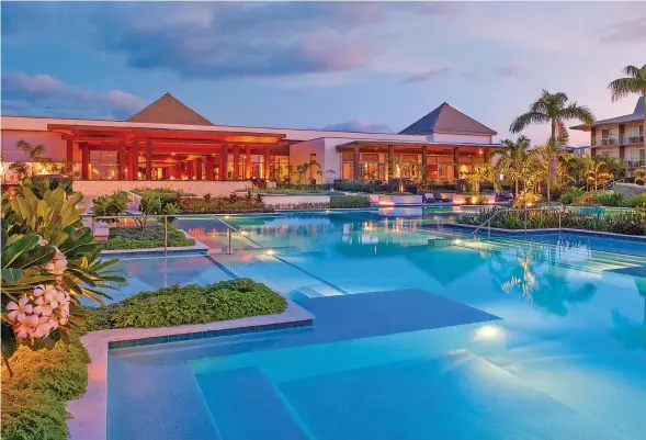  ?? ?? Exterior of the Crowne Plaza Fiji Nadi Bay Resort & Spa.