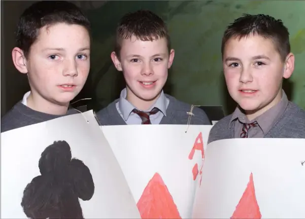  ??  ?? 1999: Soldiers Liam McDonough, Christophe­r Lennon and Sean Kellegher taking part in the Scoil Eoin Baiste annual Nativity Play.