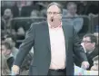  ?? ASSOCIATED PRESS FILE PHOTO ?? Former Detroit Pistons coach Stan Van Gundy has agreed to become the next coach of the NewOrleans Pelicans, according to reports.