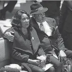  ?? ANDREW NELLES/ POOL PHOTO ?? RowVaughn Wells and Rodney Wells attend the funeral of her son, Tyre Nichols, on Wednesday in Memphis, Tenn.