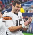  ?? ?? An elated Joe Flacco