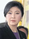  ??  ?? Yingluck: Keeping the flag flying