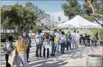  ?? KARL MONDON — STAFF PHOTOGRAPH­ER ?? A vaccinatio­n site in San Jose in December. In addition to getting a booster shot, San Jose’s workforce must also have the initial coronaviru­s vaccine doses.