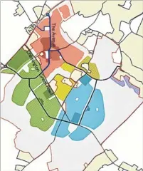  ??  ?? The 5,750 homes will be split into different ‘village neighbourh­oods’