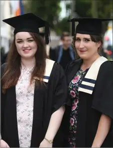  ?? Leanne O’Riordan from Scartaglin and Fiona McGillcudd­y from Killorglin who graduated from the KCFE last Thursday. ??